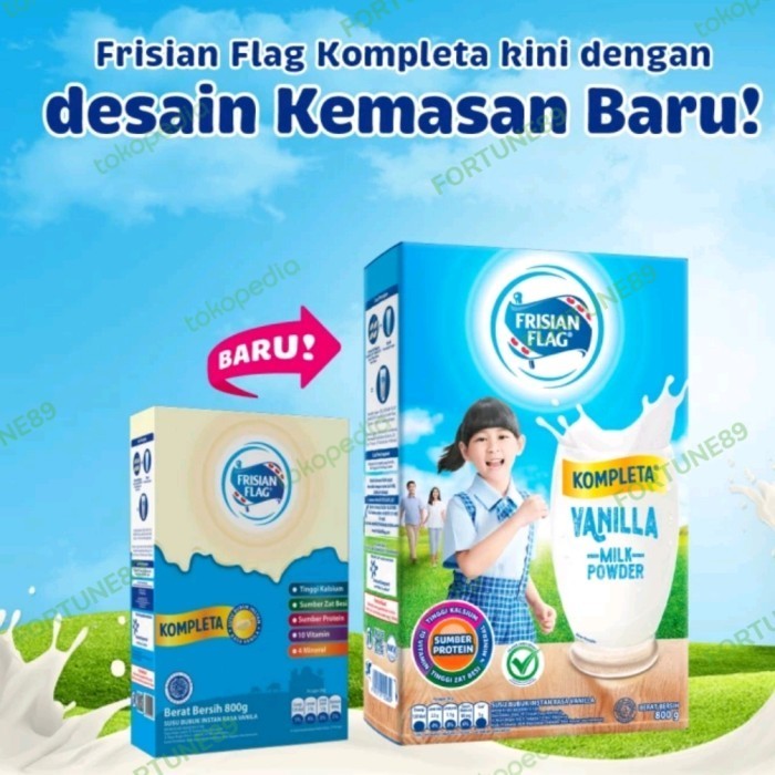 

TERJUAL FRISIAN FLAG KOMPLETA SUSU BUBUK KELUARGA VANILA 800GR