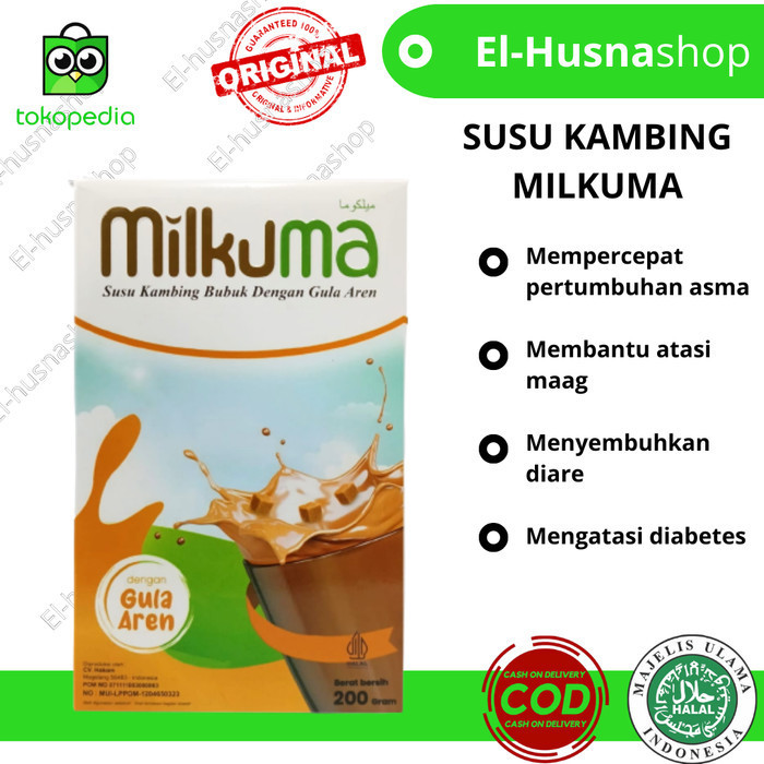 

TERJUAL Susu Kambing Milkuma Plus Gula Aren Susu Kambing Etawa Bubuk Original