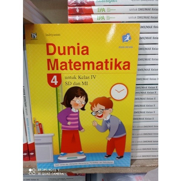 OBRAL Buku Dunia Matematika Kelas 4 Tiga Serangkai