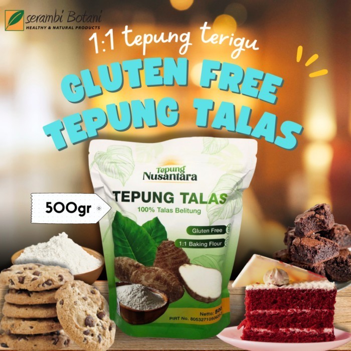 

TERJUAL Tepung Gluten Free Tepung Talas Bahan Baking - 500 gr