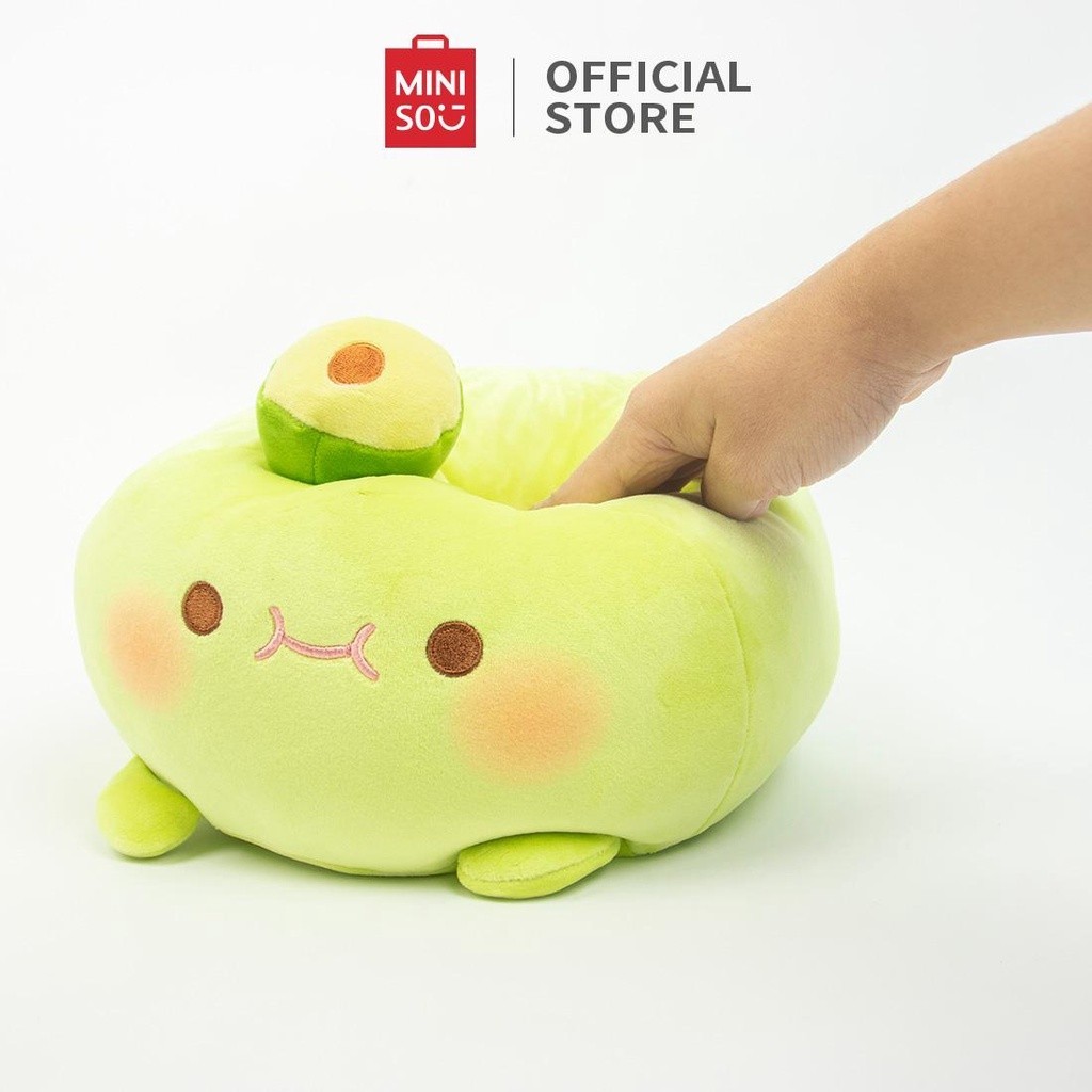 RD45ZX MINISO Boneka Lucu Udang Alpukat Bantal Boneka Plush Toy Mainan Mewah Anak Boneka Mewah Banta