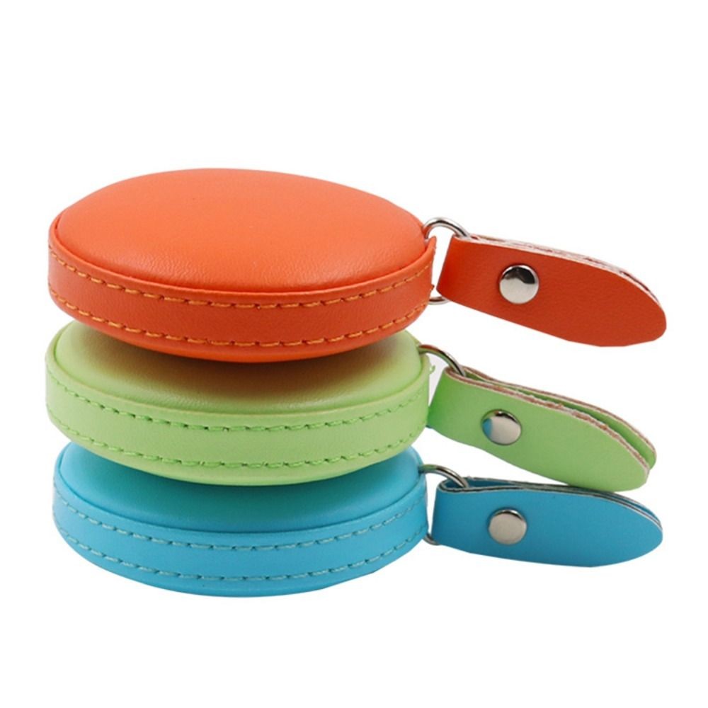 

150cm 60" Retractable Ruler Tape Leather Measuring Tape Auto Shrink Portable Roll Tape Centimeter Inch Measuring Tool