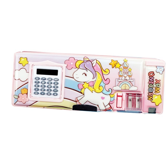 

Multifungsi Tempat Pensil Unicorn Magnet Karakter Anak Lucu Kalkulator Untuk Sekolah - Merah Jambu-1