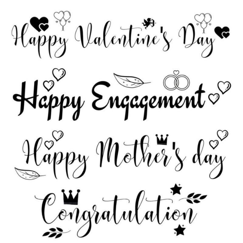 

5 x 25 cm STIKER bobo balon happy anniversary congratulations wedding barakalah fii umrik valentine's day birthday engagement mothers day