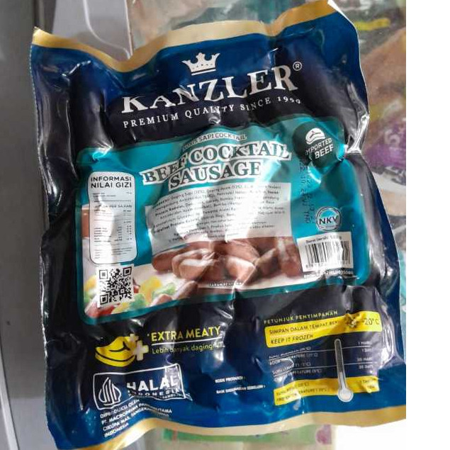 

Kanzler Sosis Beef Cocktail 500 gr