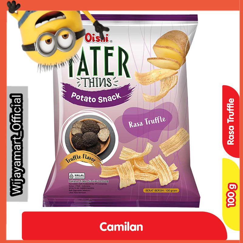 Oishi Tater Thins Snack Kentang Truffle 100 g