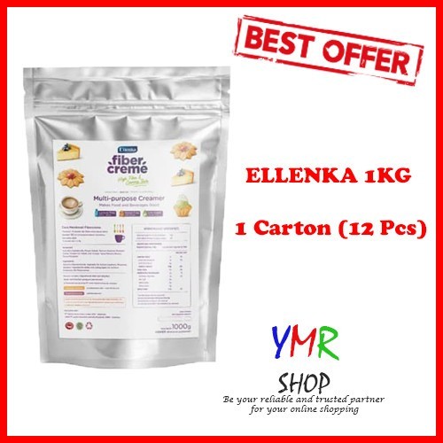 

Fiber Creme Creamer Krimer Bubuk Ellenka Multi Purpose Halal 12 x 1 kg (dus) / Fibercreme