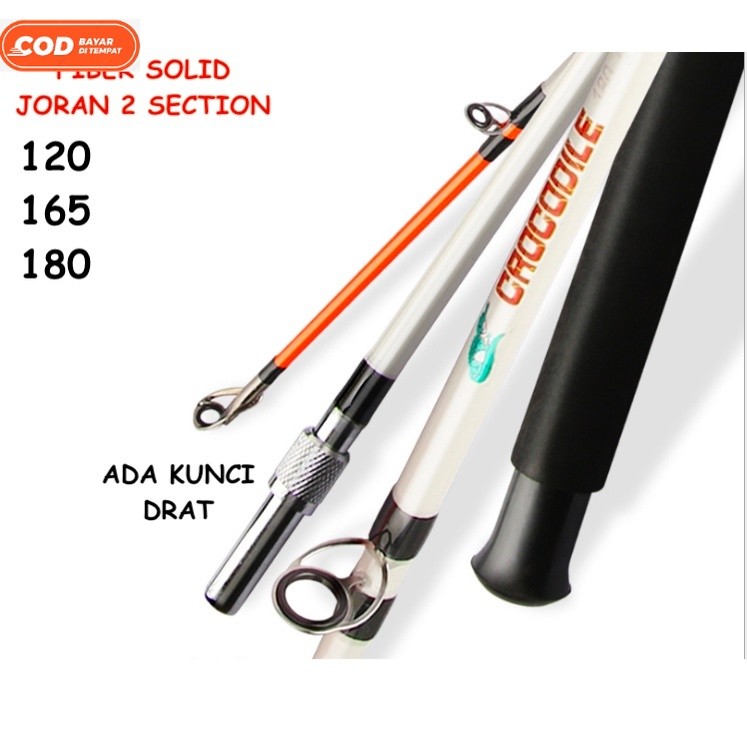 JORAN SPINNING FIBER SAMBUNG DUA DRAT PENGUNCI SAMBUNGAN KUAT 120 165 180 MAX DRAG 6KG