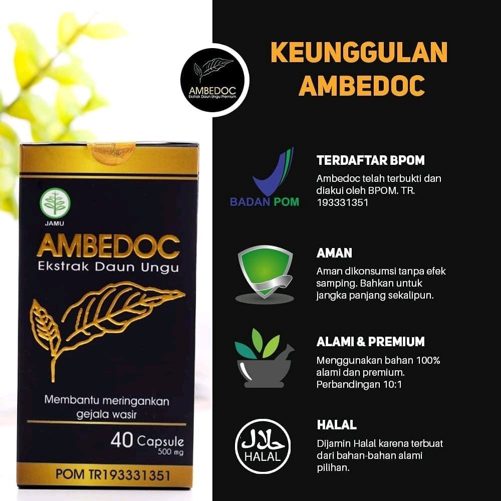 Ambedoc Original – Obat Wasir / Ambeien Herbal BPOM & Halal