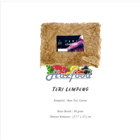 

Ikan Teri Lempeng | Teri Gepeng Mentah 50 Gram