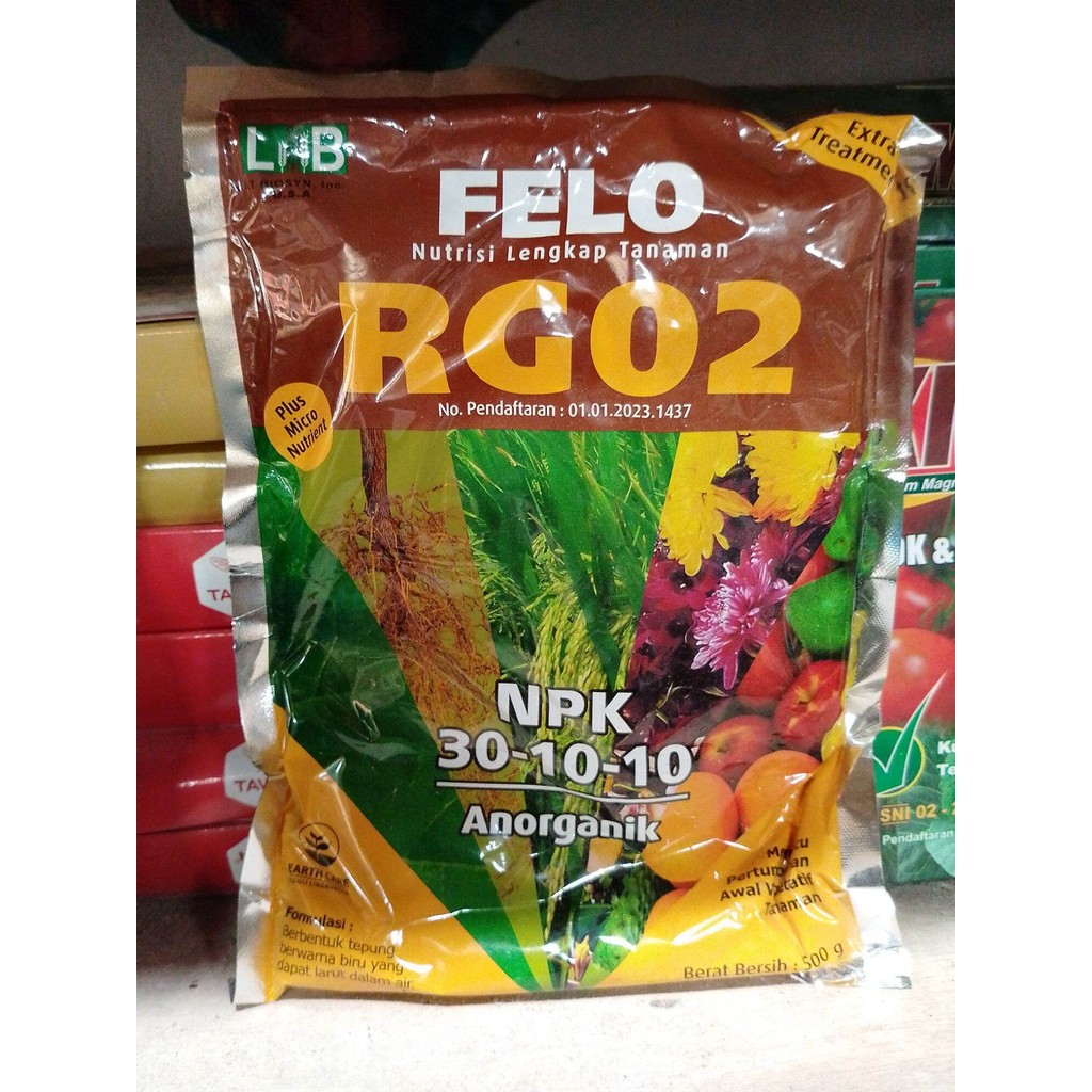 Pupuk Felo RG02 Kemasan 500 Gram 30 10 10