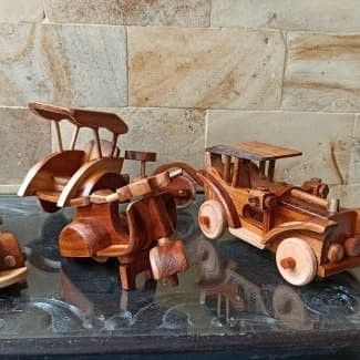 Miniatur Mobil-mobilan Kayu