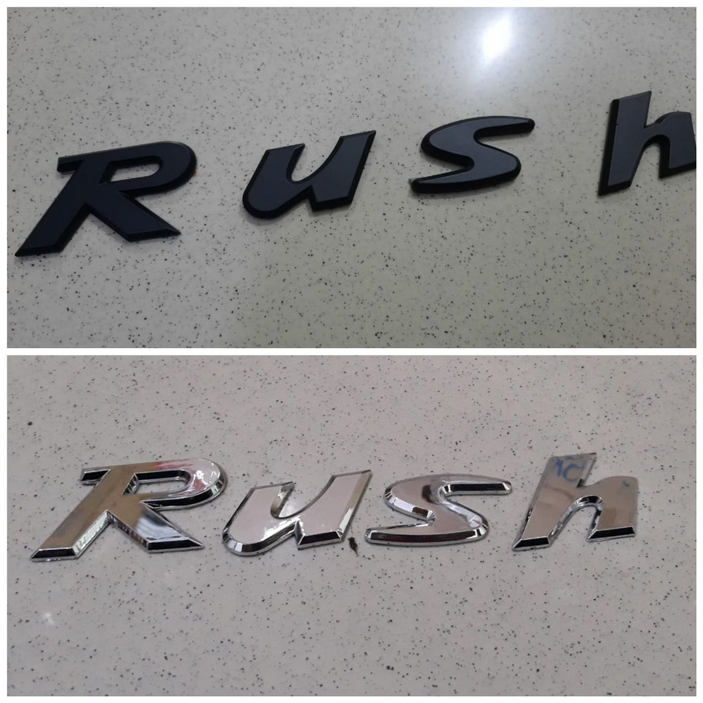 Emblem / Logo / Tulisan Kap Mesin Toyota Rush JSL  ACMD
