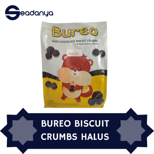 

Bureo Dark Chocolate Biscuit Crumbs Biskuit & Bubuk Halus 1 Kg HALAL MUI BPOM - Harga Promo