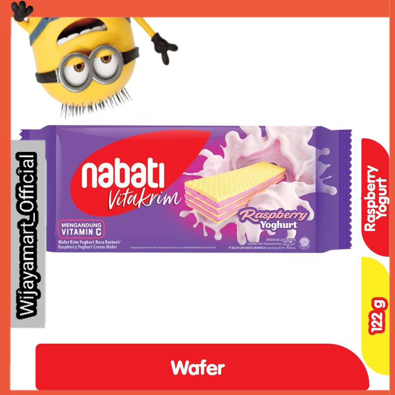 

nabati Wafer Vitakrim Yogurt Raspberry 122 g