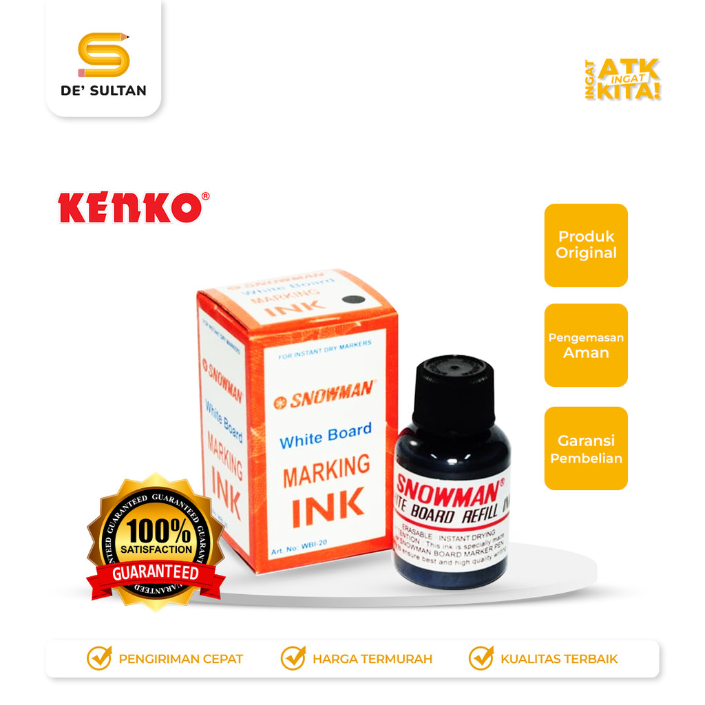 

SNOWMAN REFILL SPIDOL PAPAN TULIS/ WHITEBOARD MARKER & SPIDOL PERMANEN/ PERMANENT MARKER (1PC)