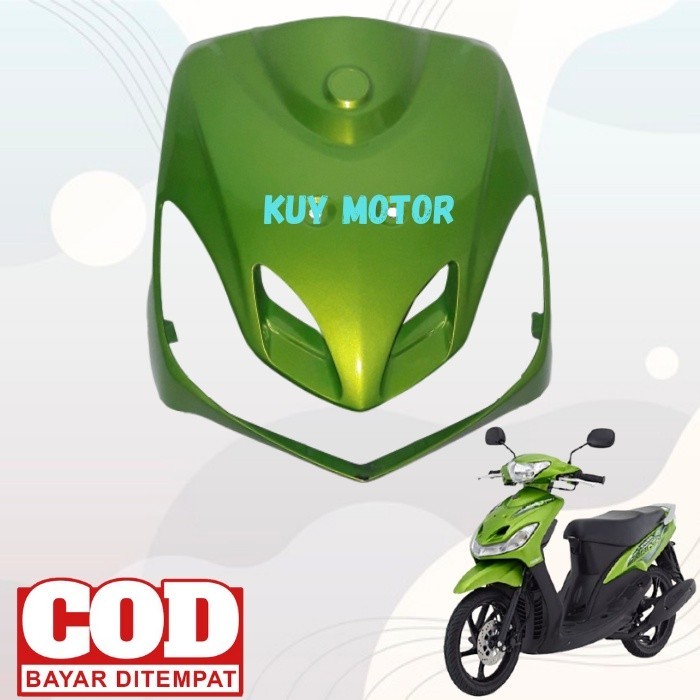 Cover Panel Tameng Depan Mio Sporty Smile Tahun 2007 - 2012 Hijau - Packing Kardus