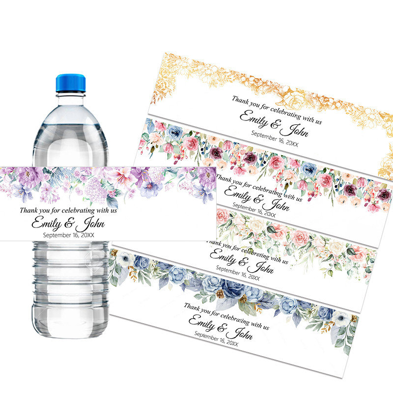 

30pcs Custom Bottle Labels Stickers Customized Any Text Labels-personalized Sticker Birthdays Baptism Engagement Wedding Decor