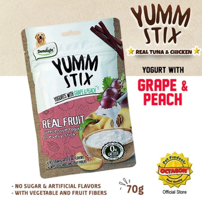 

Dentalight Yumm Stix Yoghurt With Grape & Peach 70gr