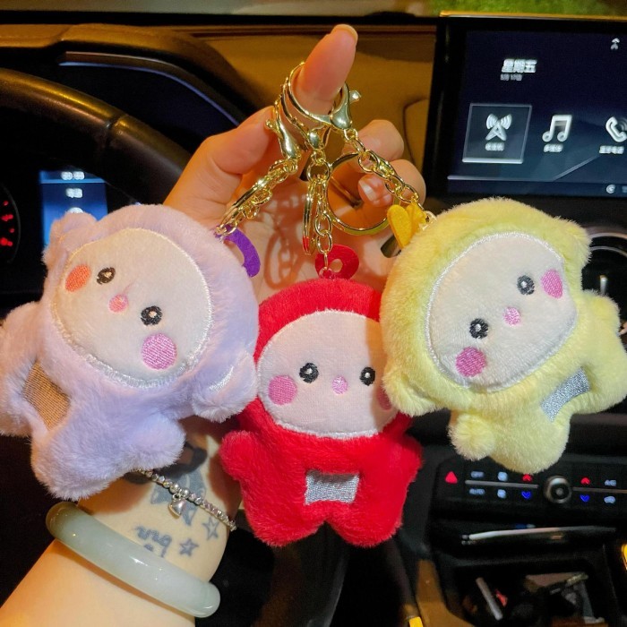 Gantungan Kunci Boneka Lucu Plush Keychain TELETUBBIES EDITION Plushies Cute Gwiyeo