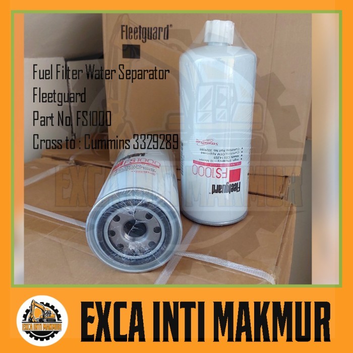 Filter Fleetguard FS1000 Fuel Water Separator Fleetguard FS 1000 Spare Part Excavator