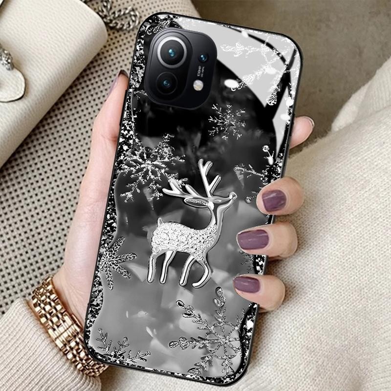 Casing For Xiaomi Mi 11 Lite Mi 11 Lite 5G 11 Lite 5G NE 12 Lite Kaca Tempered HD Silikon Belakang L