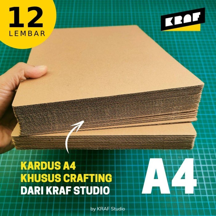 

PROMO!! - 1 Lusin Kardus lembaran A4 untuk prakarya, kerajinan, maket, crafting.