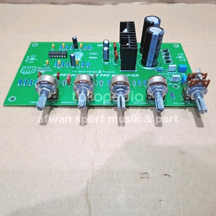 Modul Kit Tone Control Stereo Bifet tl 084 Diy .