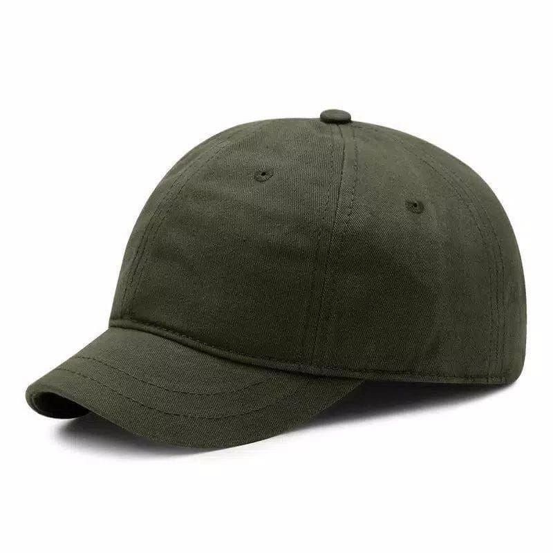 Topi lidah pendek polos//Topi pria dewasa model lidah pendek