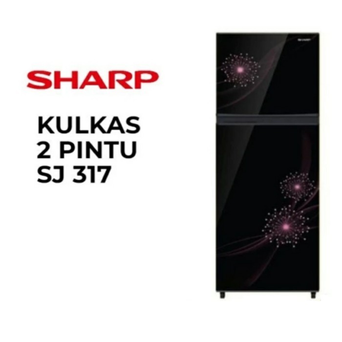 KULKAS SHARP SJ 317 MG LEMARI ES 2 PINTU SJ317MG SJ 317MG