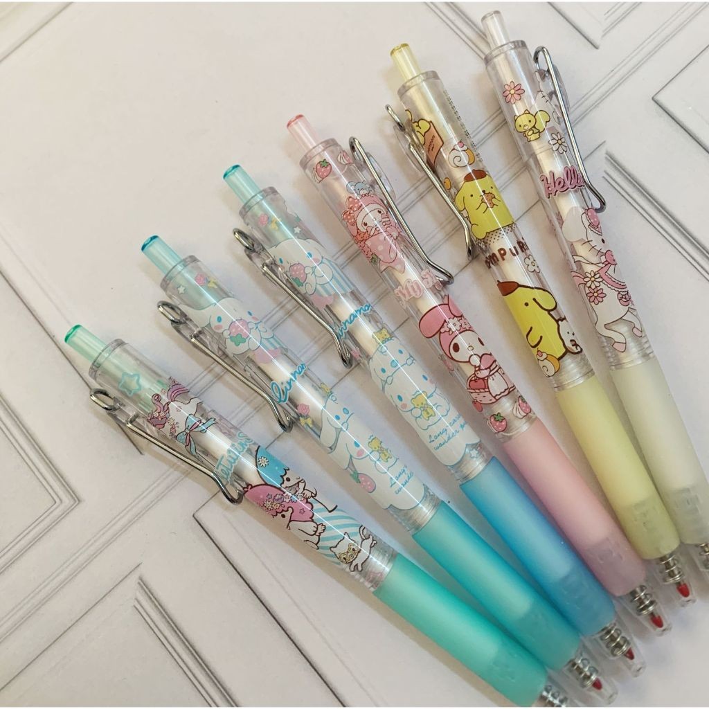 

Pulpen Karakter Sanrio set - Bolpen isi 6 pcs 0.5mm - Pulpen aesthetic