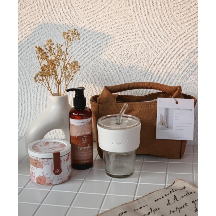 

KIRA- Hampers tas/souvenir tas/hampers birthday/tas canvas/kado tas - TIPE B, Camel