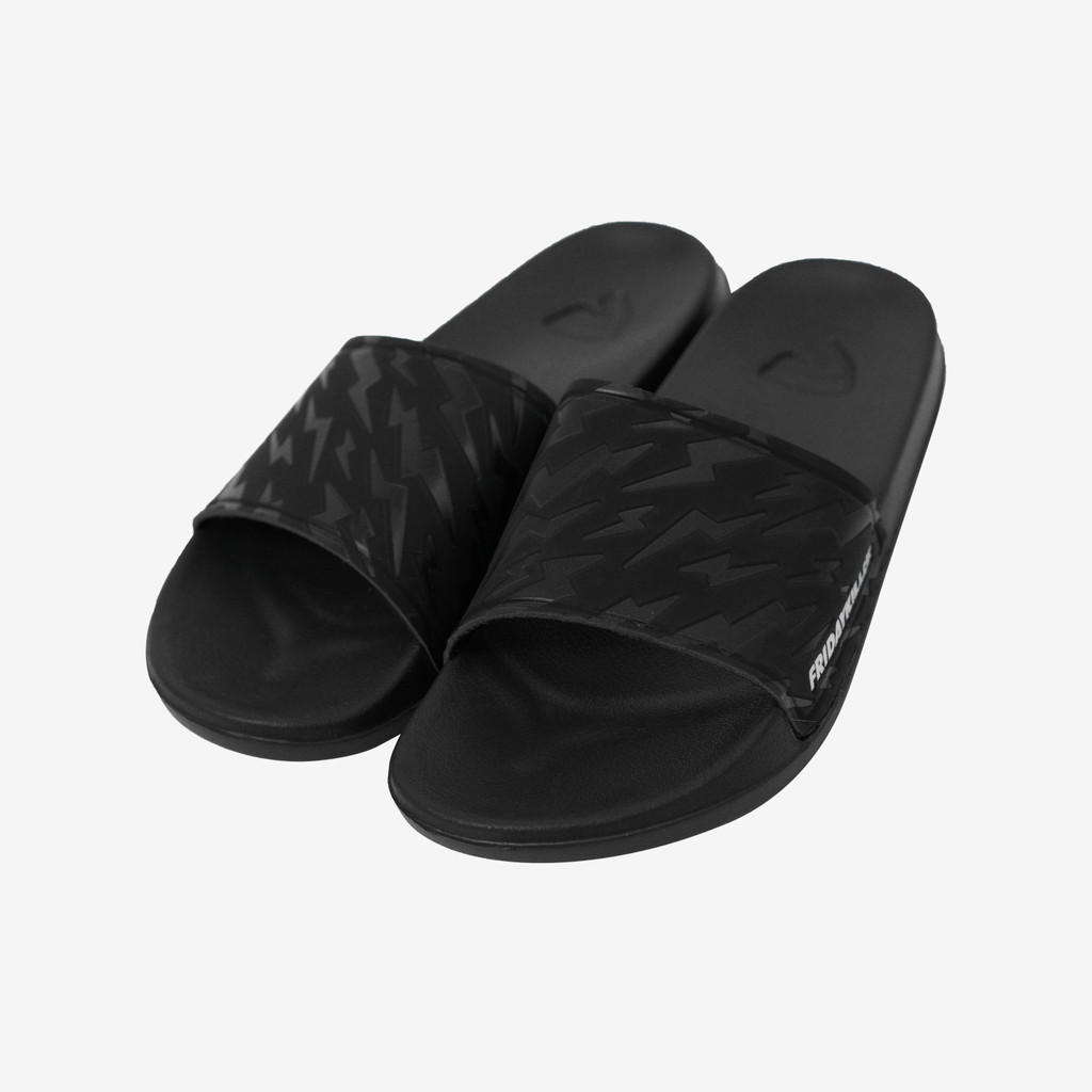 SANDAL SLIDE PRIA KASUAL SIMPLE HITAM FRIDAY KILLER | MC THUNDS DARK