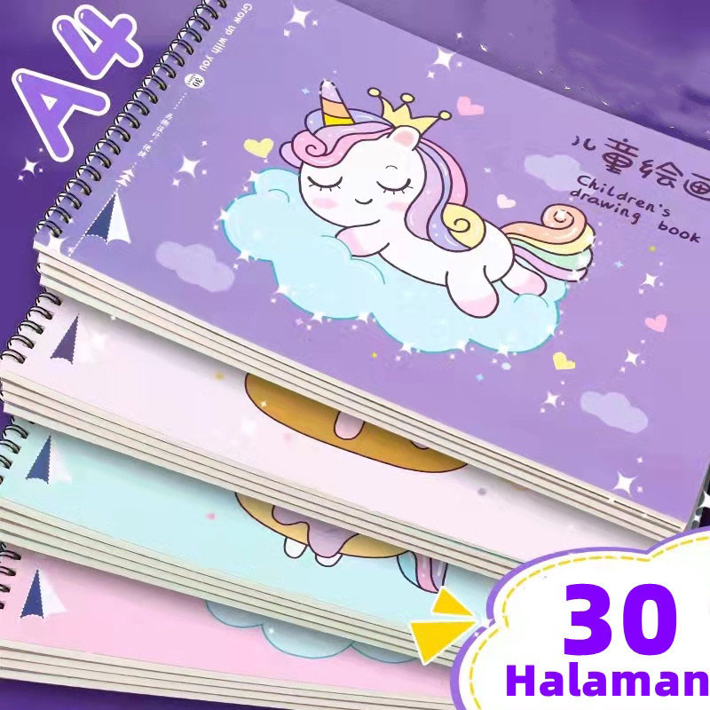 

Buku Gambar Grafiti Versi Horizontal Anak-anak Buku Sketsa A4 30 Gambar/60 Halaman