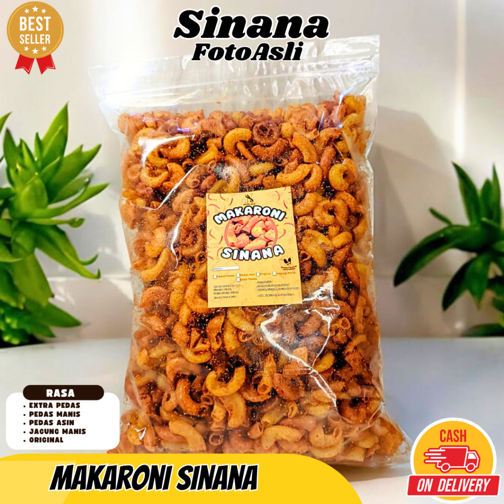 

Makaroni Bantet Pedas Gurih 500 gram Cemilan Extra Pedas Bisa Cod