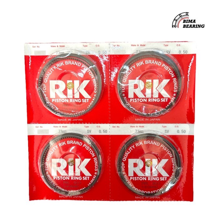 Piston Ring Seher Seker Ertiga Lama Old New Swift Karimun Wagon R K10B K14B Rik Riken JAPAN Ori