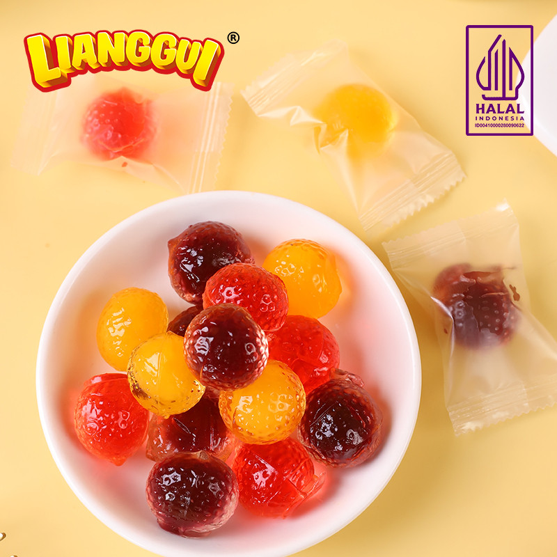 

[Permen buah jelly kupas] [Makanan viral] LIANGGUI HALAL PEELED FUDGE 108gr/ LIANG GUI PERMEN LUNAK ANEKA RASA BUAH/ JERUK/ STROBERI/ JAGUNG/ MANGO/ MANGGA/ LIANGGUI