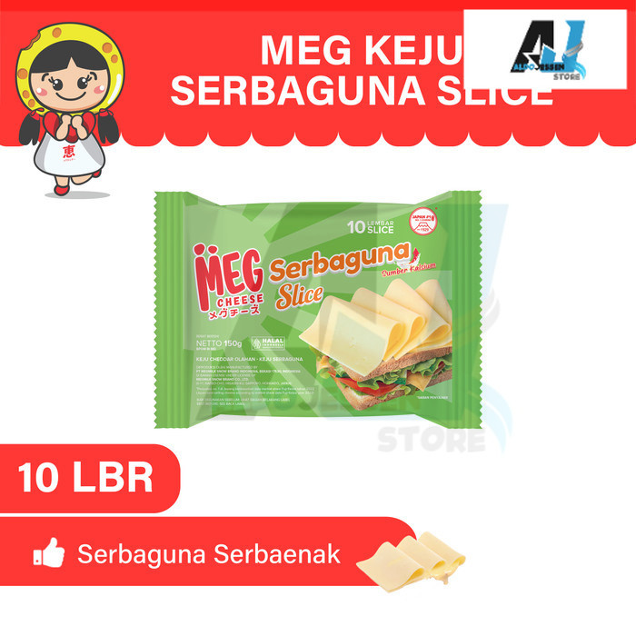 

AJS MEG Keju Serbaguna Slice 10 slices