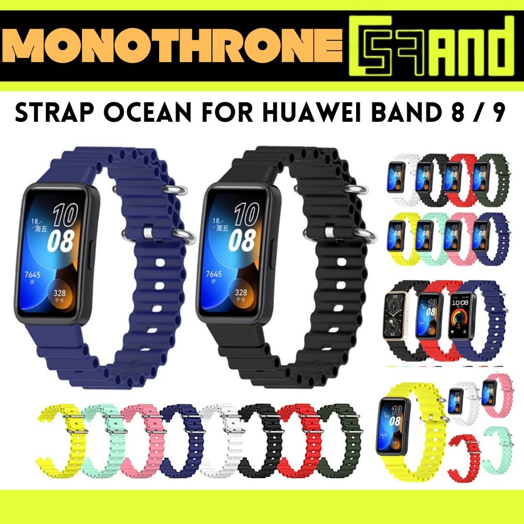 Strap Ocean Huawei Band 9 Huawei Band 8 Silicone Strap Huawei Band 9