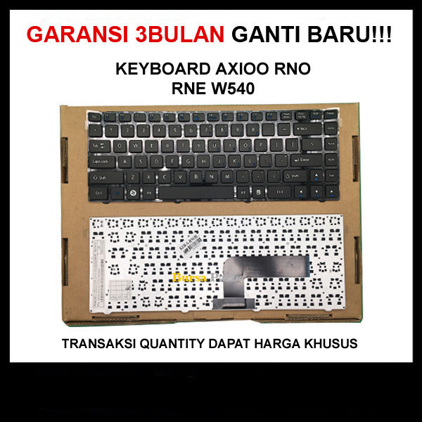 Keyboard Laptop Axioo RNO RNE W540 Black .
