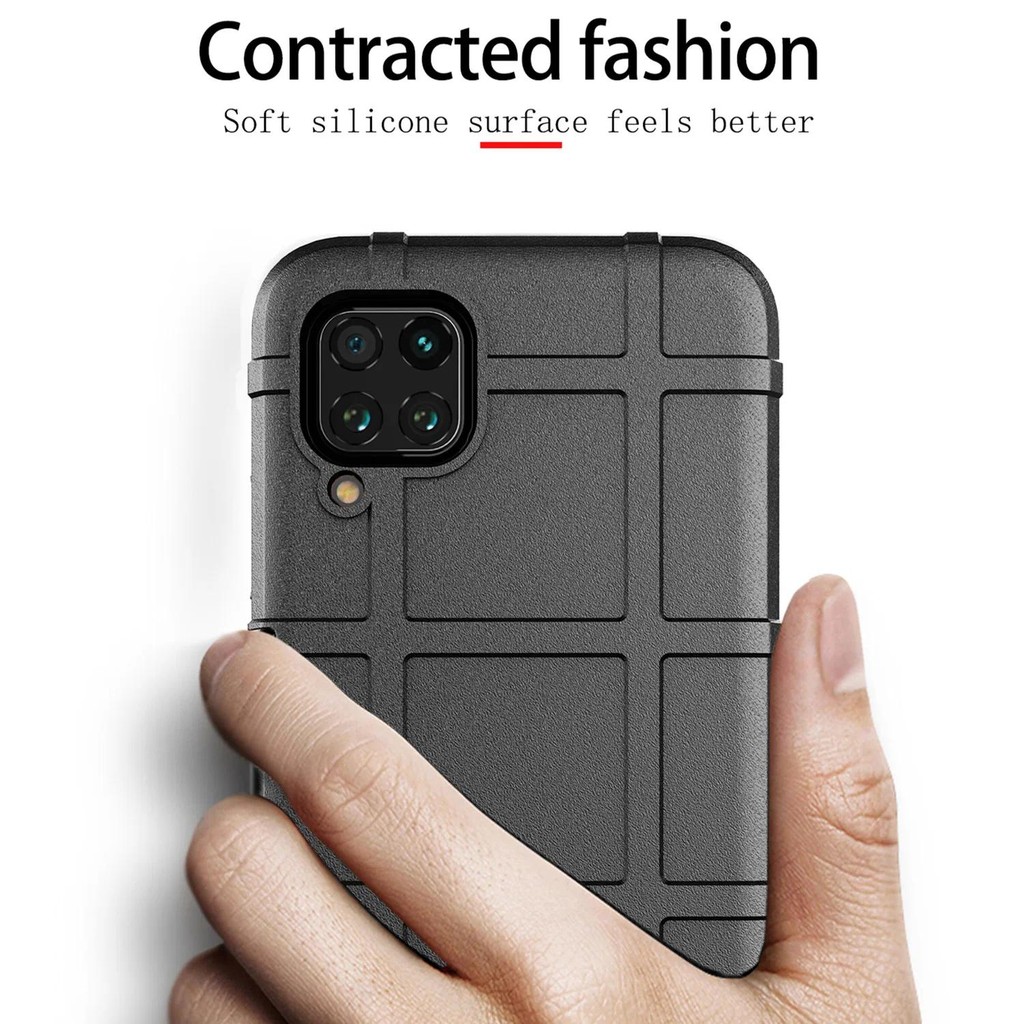 Phone casing Nova6 se Huawei P40 Lite p40lite Armor Shield Case Soft Silicone Back Cover untuk nove6