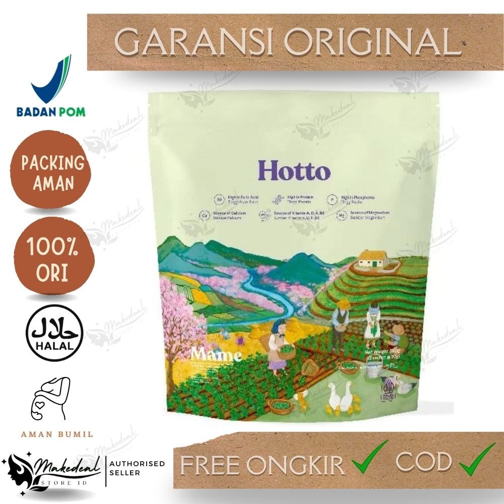 

READY STOK Hotto Mame Protein Multigrain with EDAMAME 1 Pouch (12 SACHET)