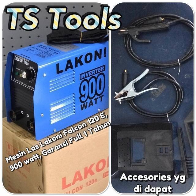 Mesin Las 120A Lakoni Falcon 120E Inverter Lakoni 900 watt 120 E