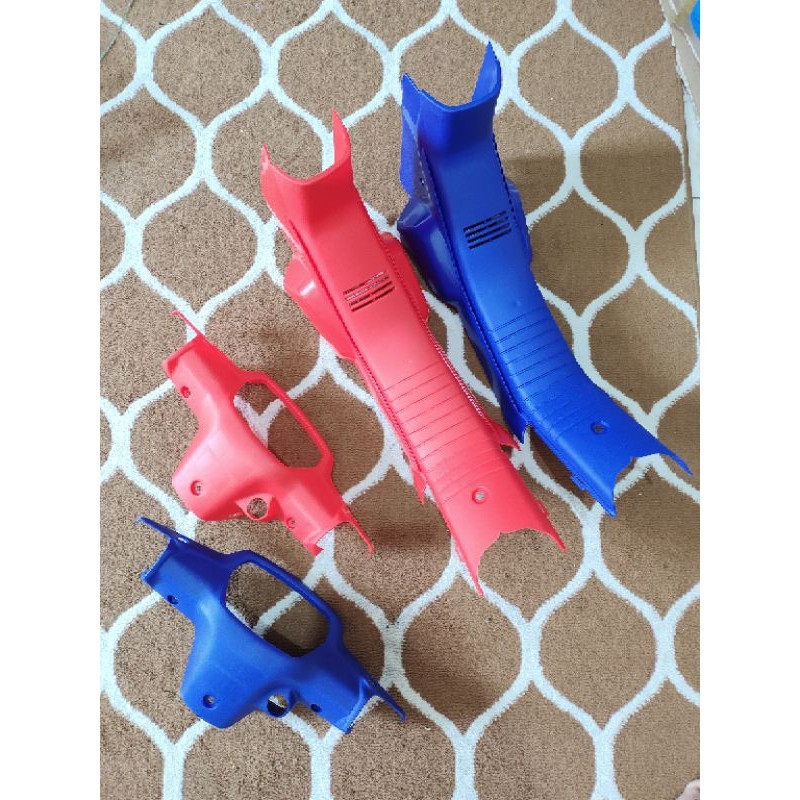 legsil grand warna dek tengah grand legshield astrea grand warna merah biru honda grand bulus sabit 