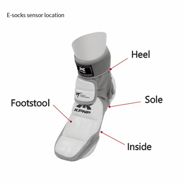 E FOOT KPNP SENSOR TAEKWONDO / E SOCKS / ELECTRONIC SOCKS ORIGINAL - NO. 4
