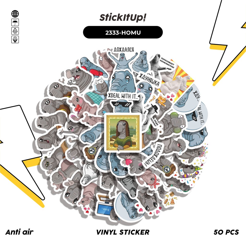 

COD✨ 50 Pcs Sticker Pack HOMUNCULUS LOXONDOTUS STICKER PACK 01 Lucu Aesthetic Vynil Waterproof untuk Freebies Sticker Buku Journal Casing HP Laptop
