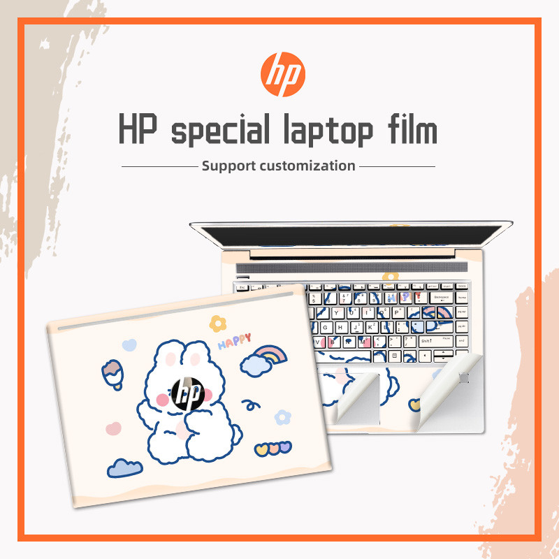 DIY Cartoon Cover Laptop Skins Sticker Vinyl Skin Cute Girl 13/14/15/16 inch Stickers Case for HP Pa