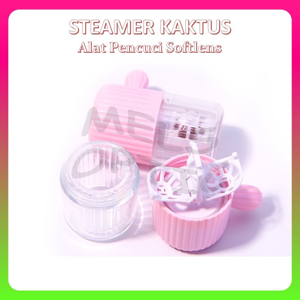 Alat Pembersih Softlens Tarik Manual Steamer Kaktus Pencuci Soflens