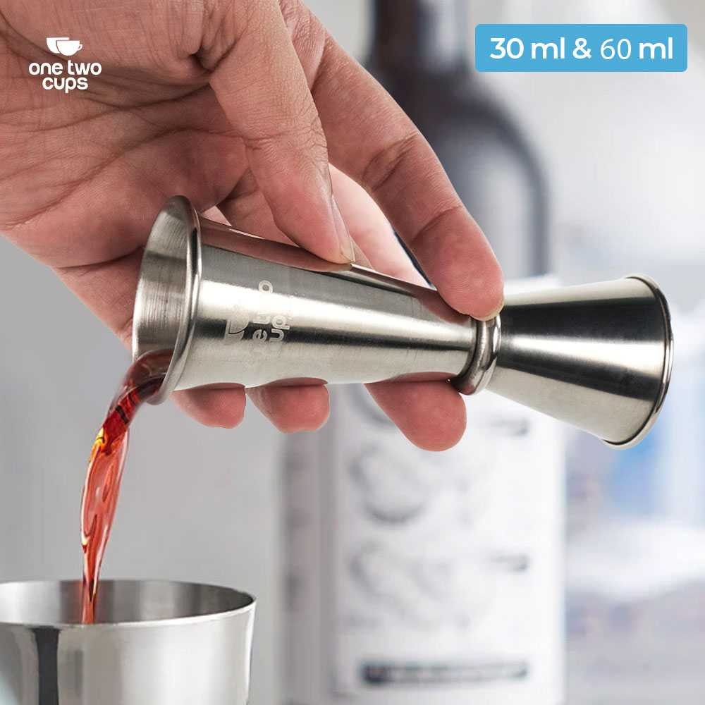 

One Two Cups Gelas Ukur Jigger Bartender Double Shot 30ml dan 60ml - MSA10 - CNDL