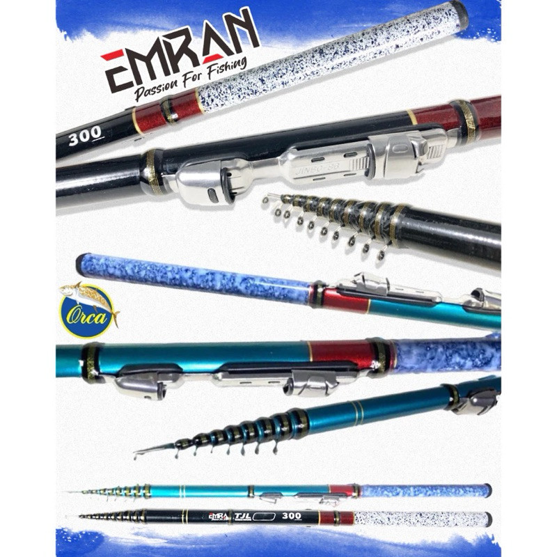 JORAN TEGEK KOLONG ORCA TJL / EMRAN TJL RUAS PENDES FIBER PANJANG 180CM - 450CM